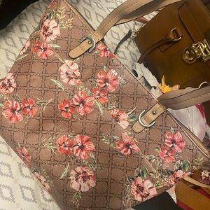 Nine West floral tote bag